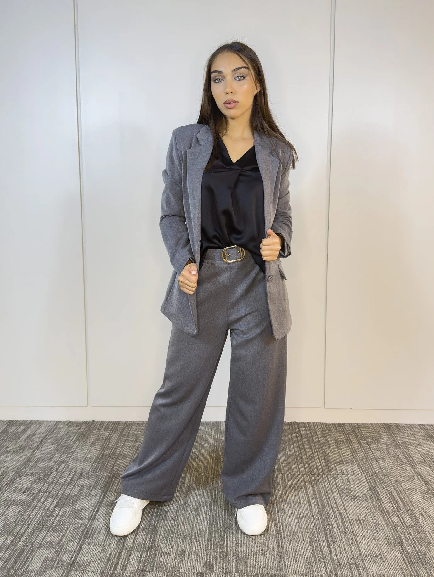 Blazer Clásico Cloe Gris