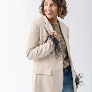 Blazer Piume Beige