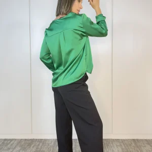 Blusa Satiné Poli Verde