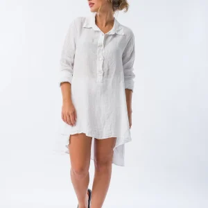 Camisa de Lino Lucía Blanca