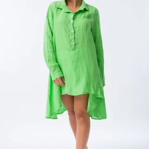 Camisa de Lino Lucía Verde