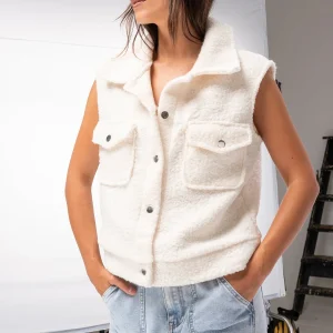 Chaleco Boucle Crudo