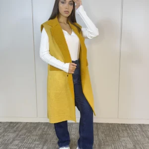 Chaleco Corderoy Mostaza