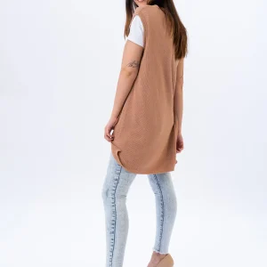 Chaleco Largo Beige