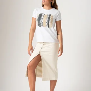 Falda de Jeans Luz - Blanca