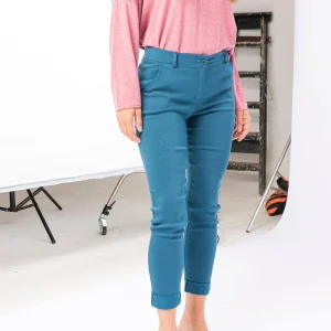 Pantalón Aline Azul Petróleo