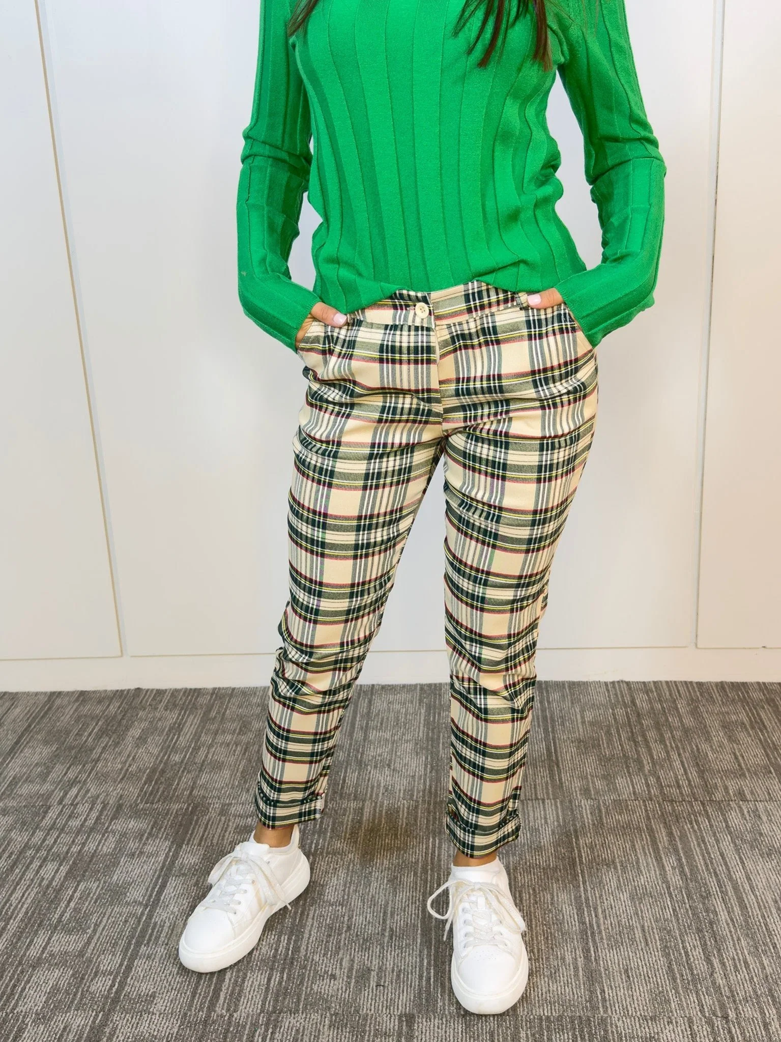 Pantalón Aline Escocia Beige - Imagen 3