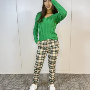 Pantalón Aline Escocia Beige