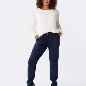 Pantalón de Gamuza Azul