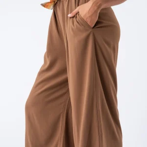 Pantalón Lyocell Marrón