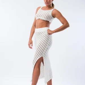 Pollera Leticia Blanco