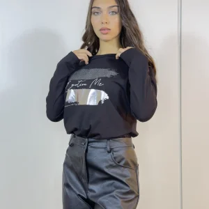 Remera Silver (negra)