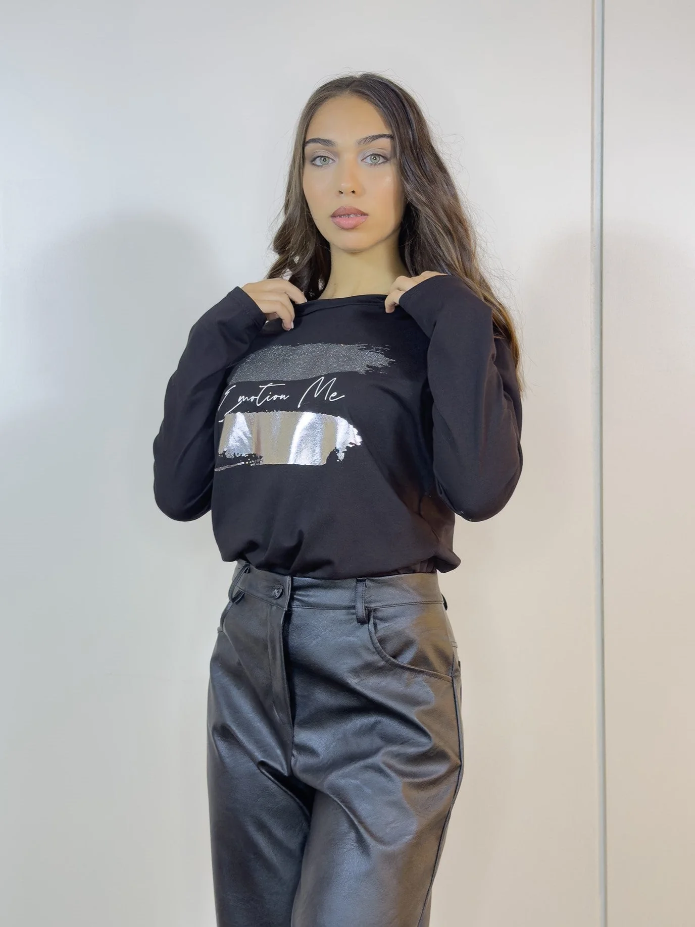 Remera Silver (negra)