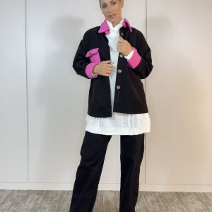 Sobre Camisa Dua - Negro/Fucsia