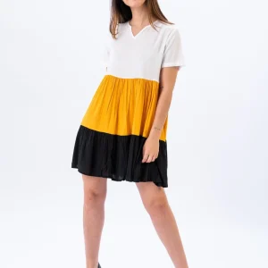 Vestido Corto Amirra Mostaza