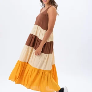 Vestido Largo Juana Chocolate