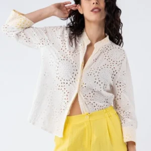 Camisa Viviana Blanca/Amarilla