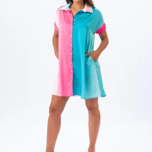 Vestido Ciano Turquesa